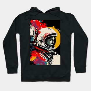 Colorful astronaut illustration Hoodie